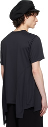 Comme des Garçons Homme Plus Black Polyester Back Honeycomb T-shirt