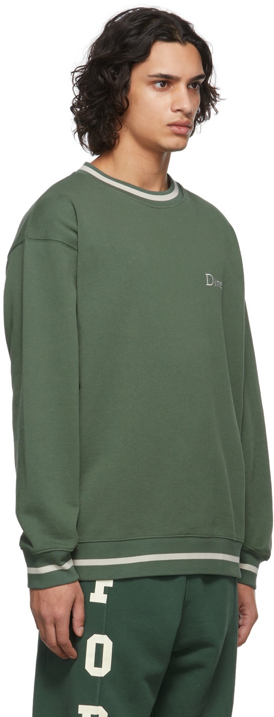 Dime Green Classic French Terry Crewneck Dime