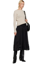 Isabel Marant Etoile Black Garliana Midi Skirt