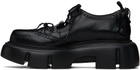 Simone Rocha Black Platform Ghillie Brogues