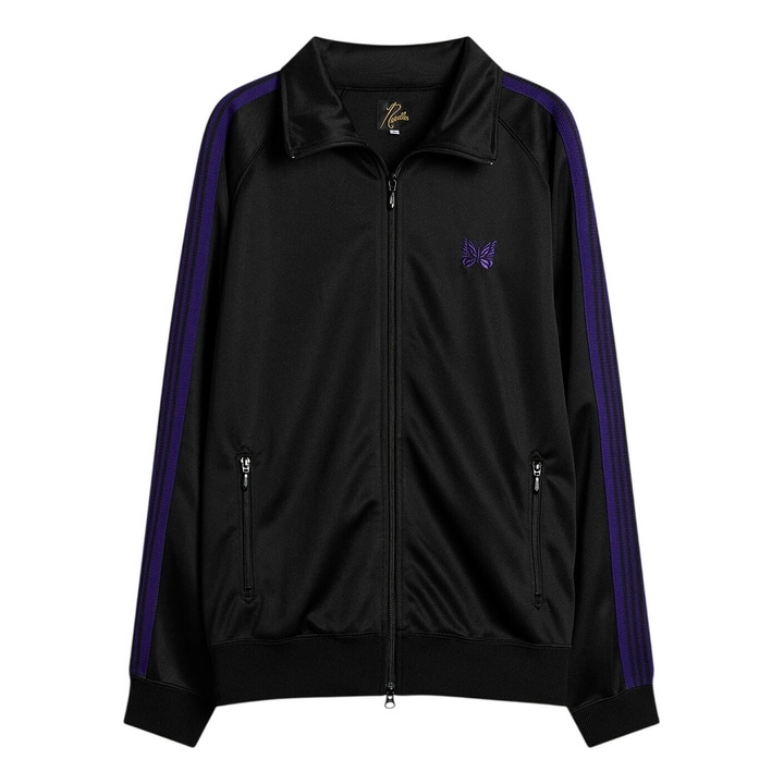Photo: Needles Men's Poly Smooth Track Jacket in Black