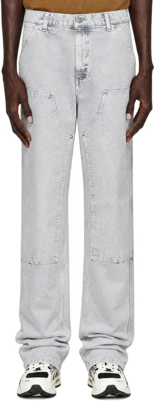 Photo: Carhartt Work In Progress Gray Double Knee Trousers