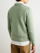 Altea - Slim-Fit Cotton-Blend Sweater - Green