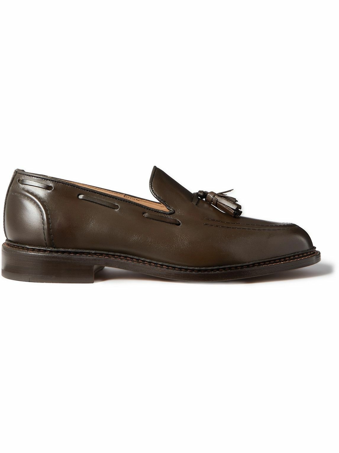Photo: Tricker's - Elton Tasselled Leather Loafers - Brown