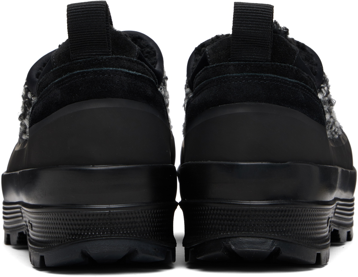 Diemme Black & White Badia Basso Shearling Sneakers