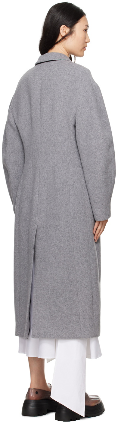 MSGM Gray Dropped Shoulder Coat