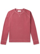 OFFICINE GÉNÉRALE - Baptiste Garment-Dyed Fleece-Back Cotton-Jersey Sweatshirt - Pink