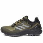 Adidas Men's Terrex Swift R3 Gore-Tex Sneakers in Focus Olive/Grey