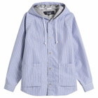 Comme des Garçons Homme Men's Triple Layers Coat in White/Navy/Black