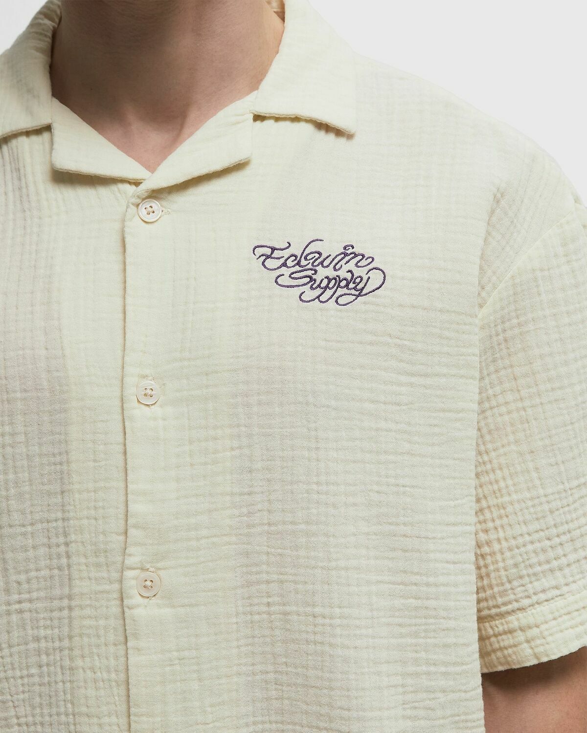 Edwin Melt The Chaos Shirt SS Beige Mens Shortsleefe