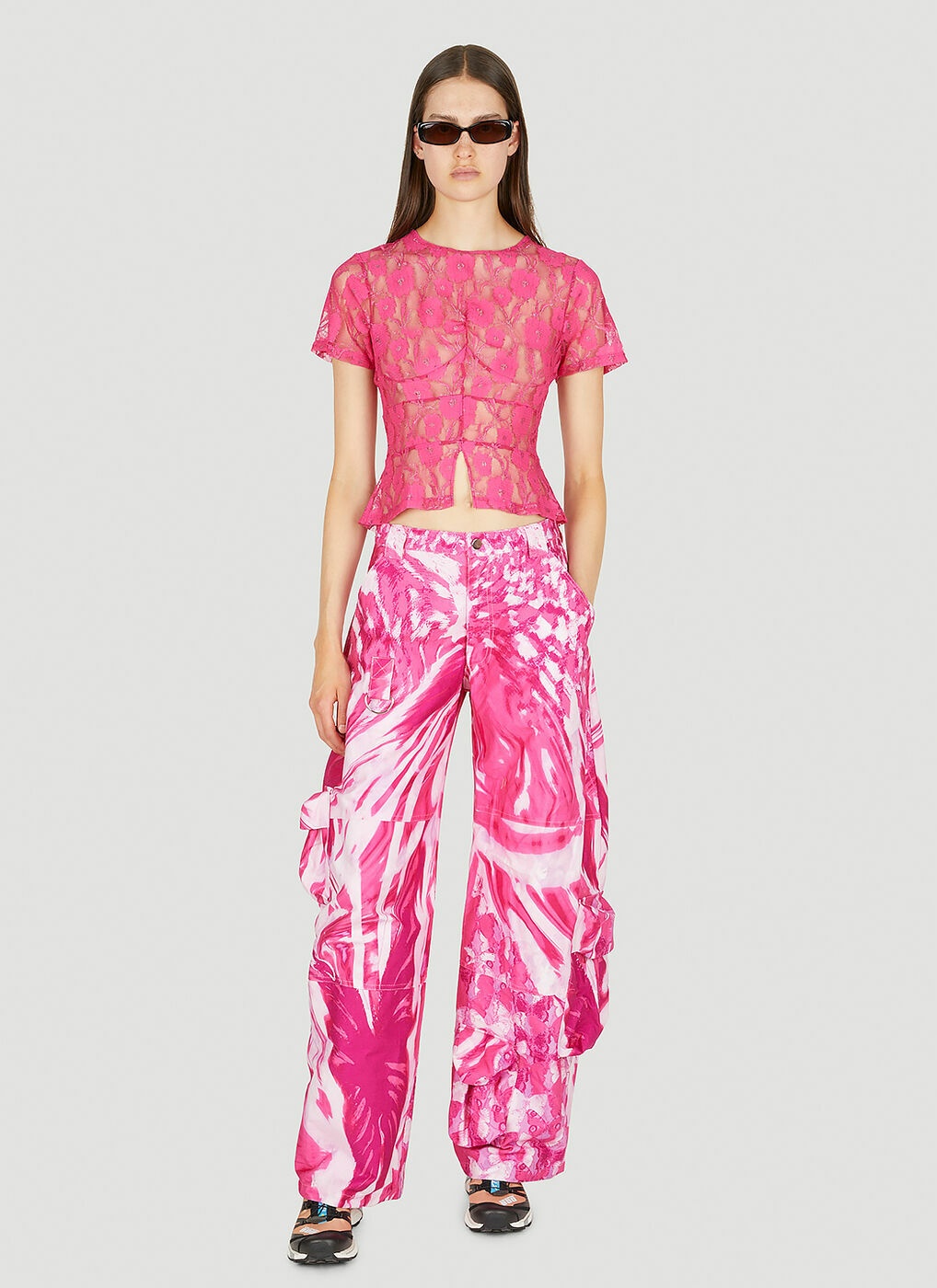 Lawn Cargo Pants in Pink Collina Strada