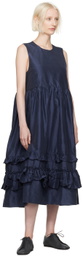 Cawley Navy Genevieve Midi Dress