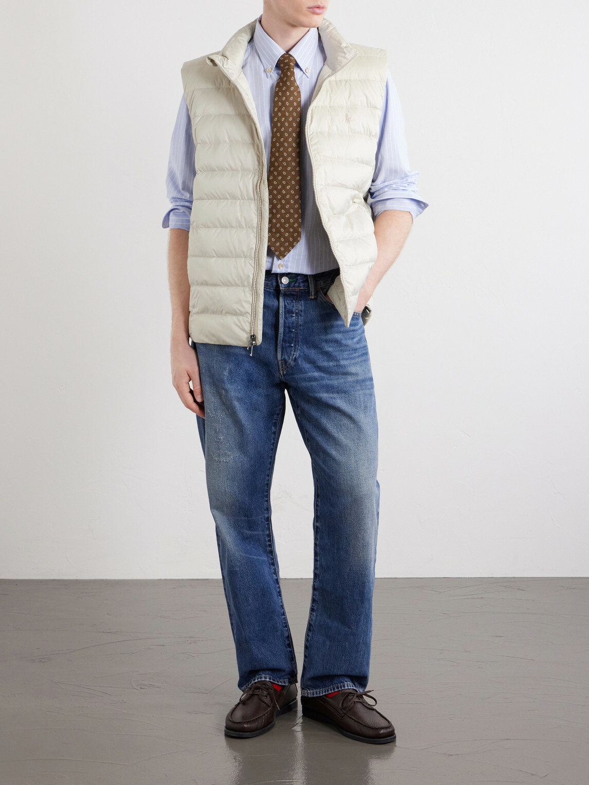 Polo Ralph Lauren - Straight-Leg Distressed Jeans - Blue
