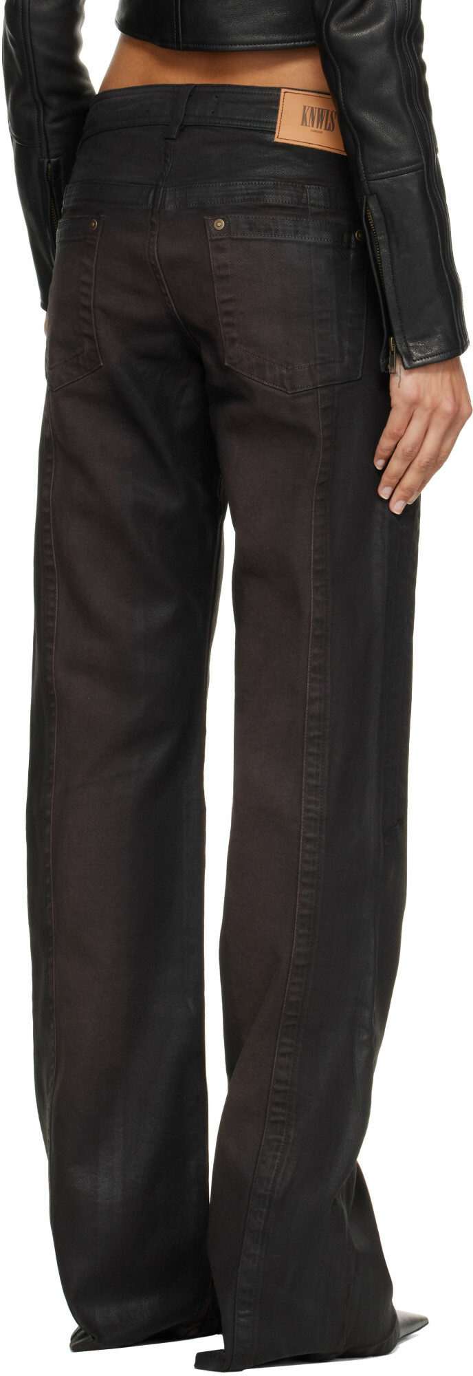 KNWLS Brown Alice Gloss Jeans
