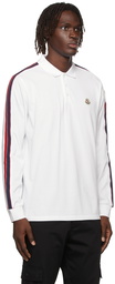 Moncler Cotton Logo Long Sleeve Polo