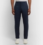 Club Monaco - Grant Slim-Fit Linen Trousers - Navy