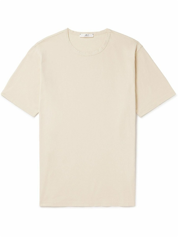 Photo: Mr P. - Garment-Dyed Cotton-Jersey T-Shirt - Neutrals