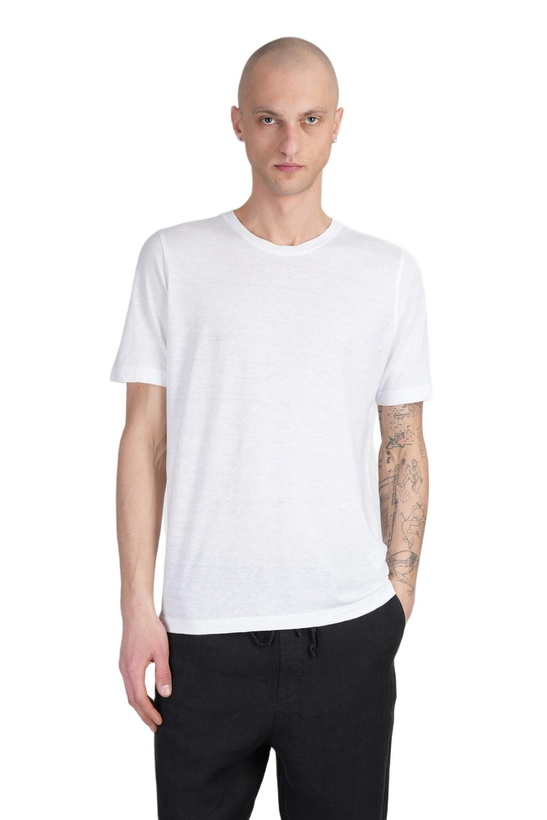 Photo: 120% Lino T-shirt In White Linen