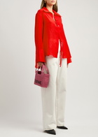 Rejina Pyo Saskia Crinkled tie Shirt Red