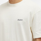 Palmes Men's Dyed Chest Logo T-Shirt in Broken White