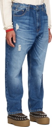 BLUEMARBLE Blue Trompe L'œil Jeans