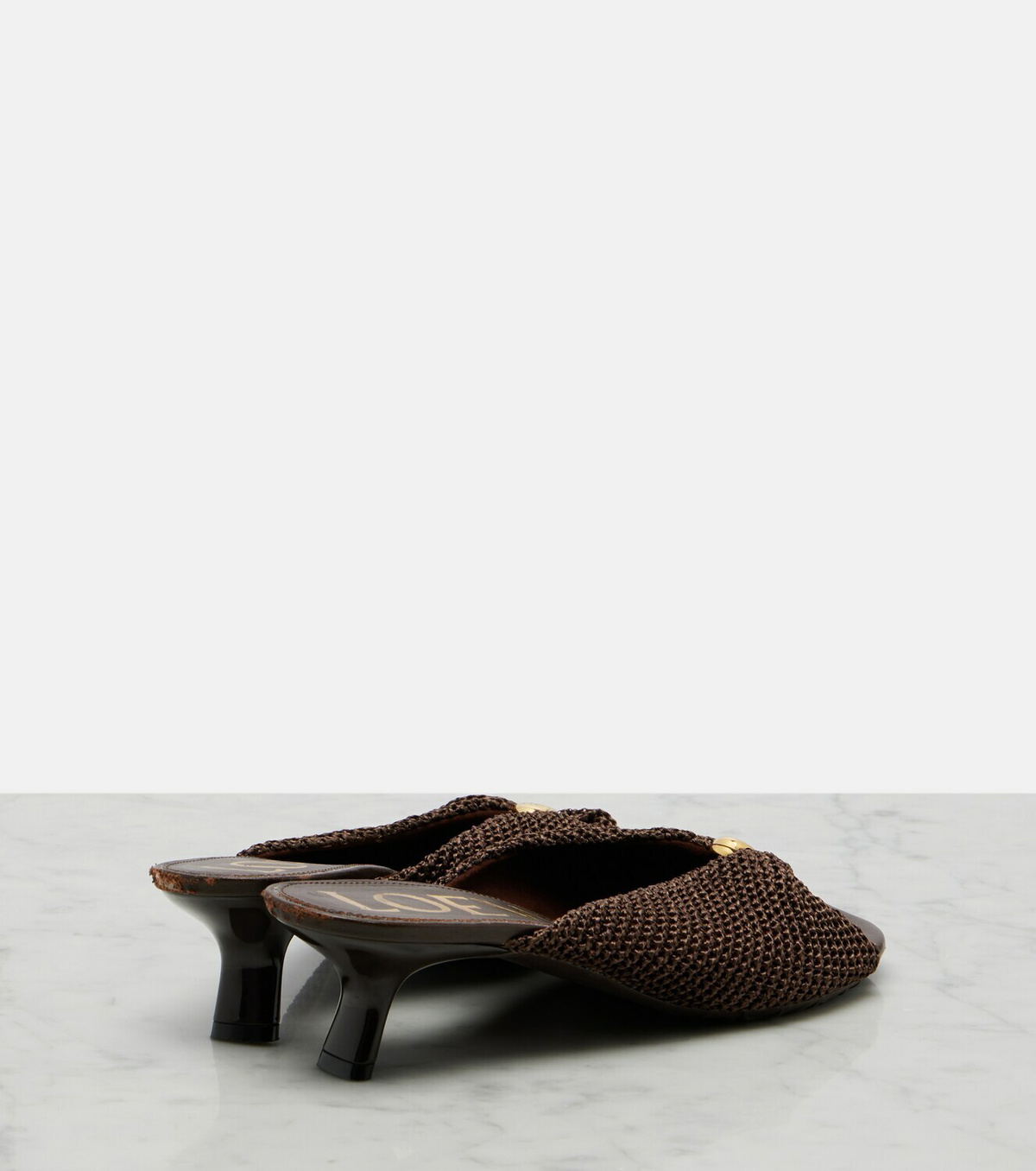 Loewe Paula's Ibiza Pebble Soft mules
