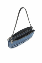Diesel 1DR Twin-Double-pouch shoulder bag in solarised denim - Shoulder Bags Womens in Blue