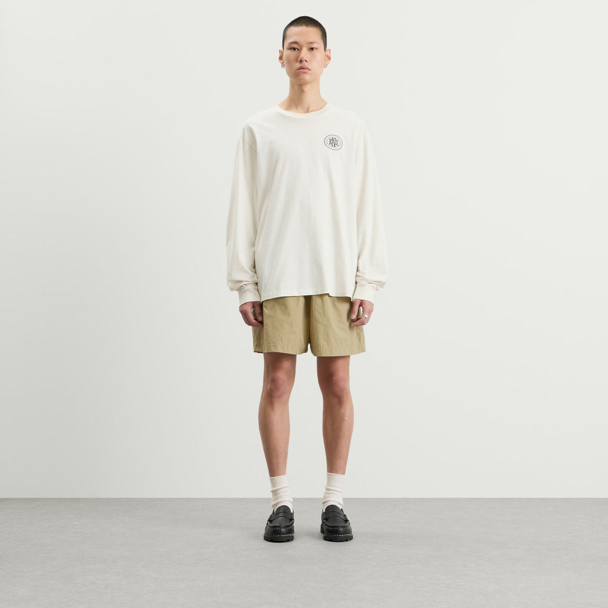 END. Flight Drawstring Short in Silt