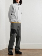 OSTRYA - Alpine Straight-Leg Colour-Block Shell Trousers - Gray