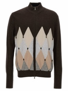 Ballantyne argyle Cardigan