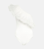 Giambattista Valli - Asymmetric ruffled swimsuit