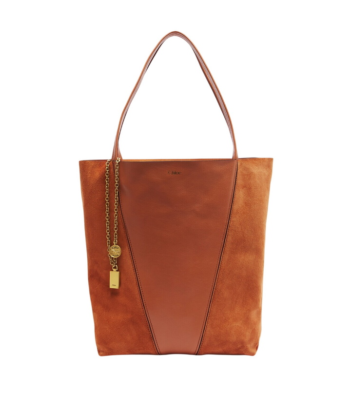 Photo: Chloé Chloé Spin Medium leather and suede tote bag