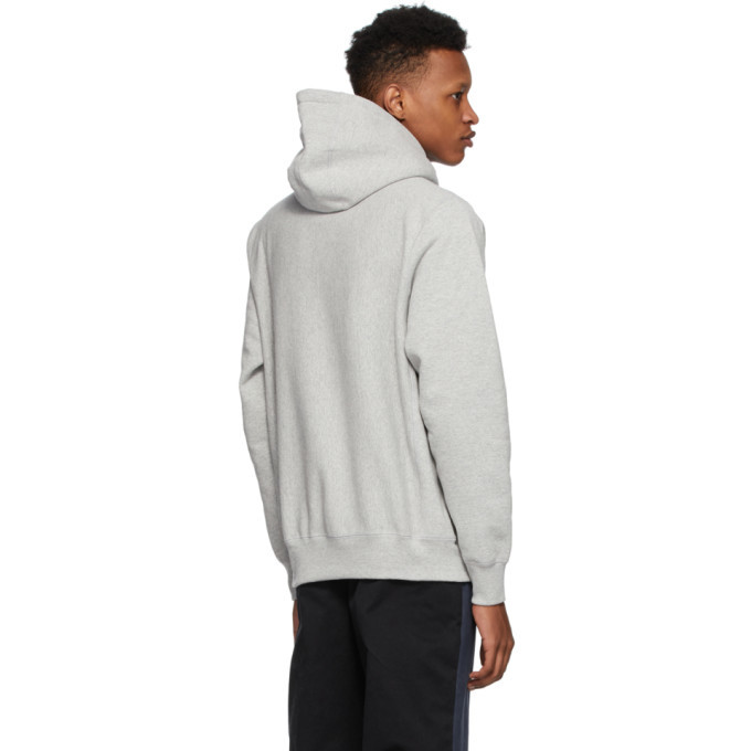 Noah NYC Grey Winged Foot Hoodie Noah NYC