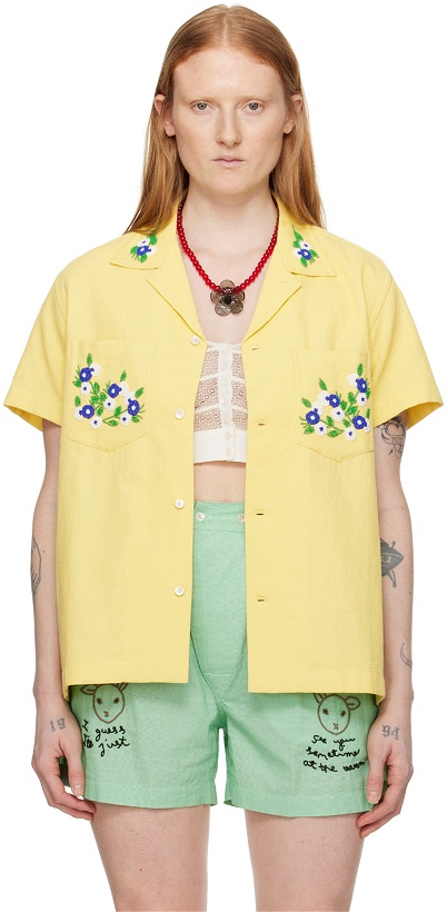 Photo: Bode Yellow Chicory Shirt