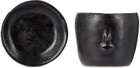 Rami Kim Studio Black Ceramic Face Pot Set