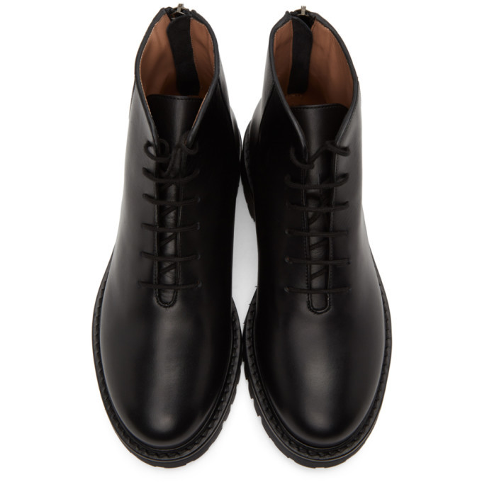 Legres Black Short Combat Boots