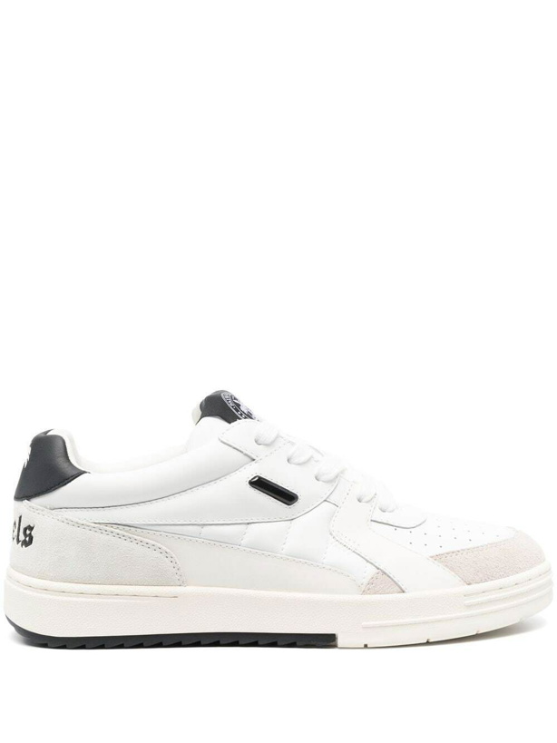 Photo: PALM ANGELS - Palm University Leather Sneakers