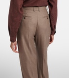 Loro Piana Chad pleated cashmere and silk wide-leg pants