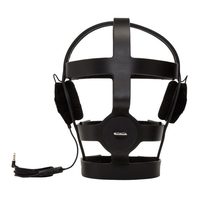Photo: Fleet Ilya SSENSE Exclusive Black Arca Edition Tormenta Cage Headphone Head Piece
