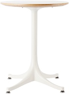Herman Miller® White Nelson Pedestal Side Table