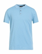 Theory Mens Polo shirt in Light blue