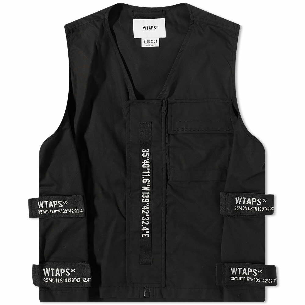 WTAPS Men's Bivouac Taffeta Vest in Black WTAPS