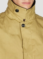 x Barbour Bara Waxed Peacoat in Beige