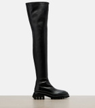 Khaite Fallon leather over-the-knee boots