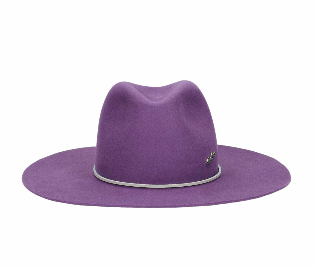 Borsalino Heath Alessandria Brushed Felt With Leather Hatband