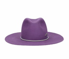 Borsalino Heath Alessandria Brushed Felt With Leather Hatband
