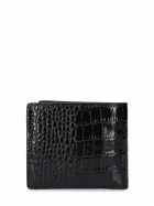 VERSACE - Croc Embossed Leather Wallet