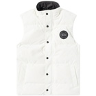 Canada Goose Men's Black Disc Garson Vest in Morthstar White