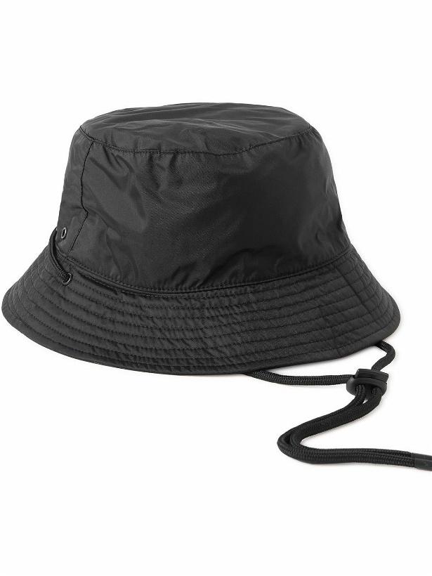 Photo: A.P.C. - Tyler Logo-Appliquéd Shell Bucket Hat - Black