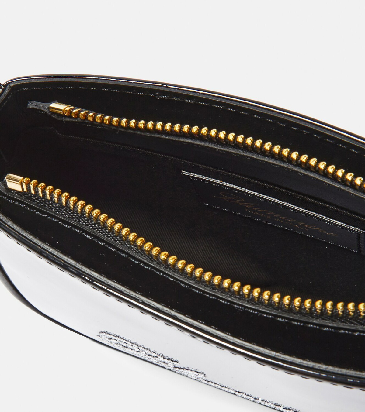 Blumarine - Embellished patent leather shoulder bag